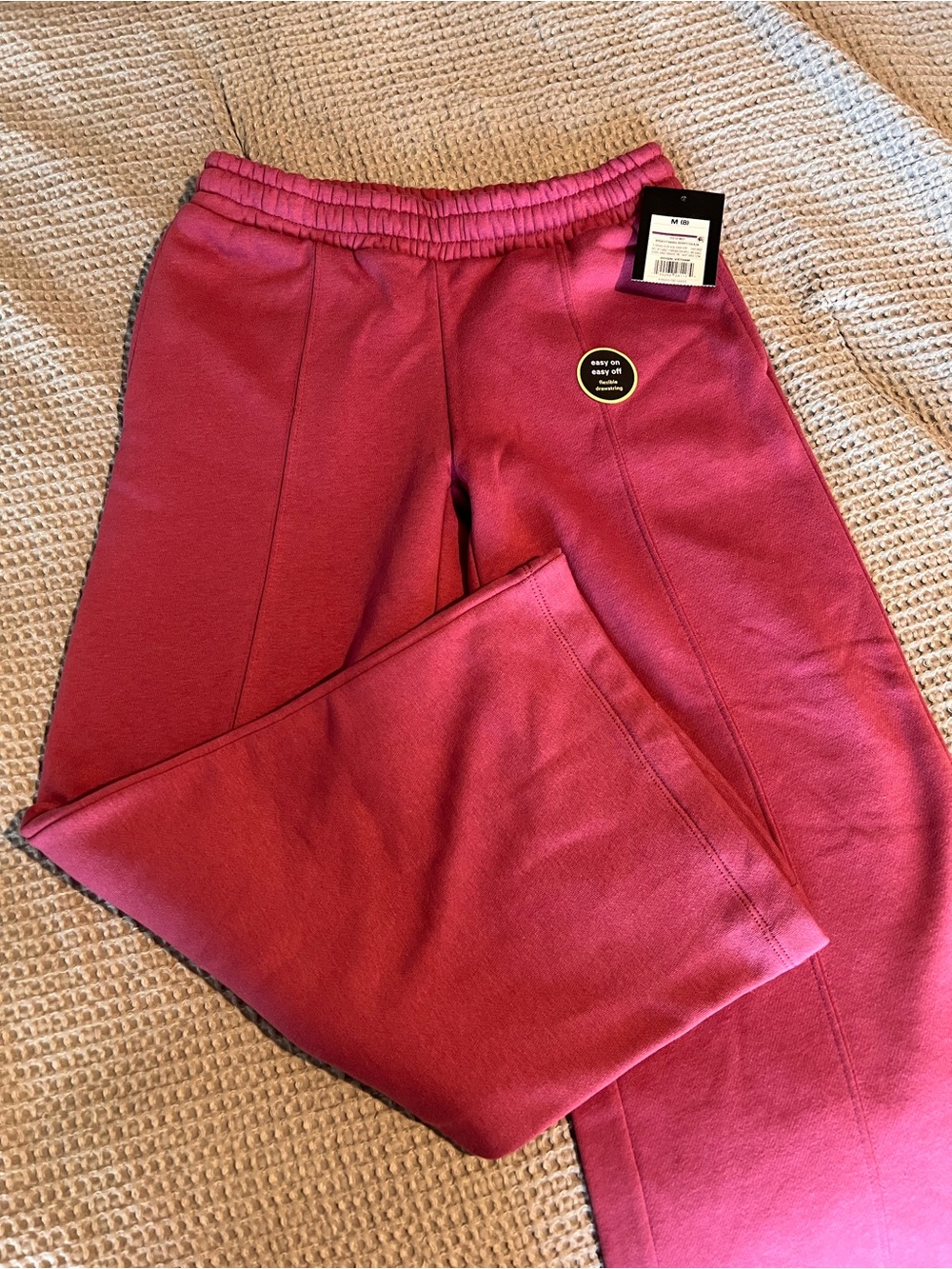 Target Kids Wide-Leg Sweatpants in Berry Pink